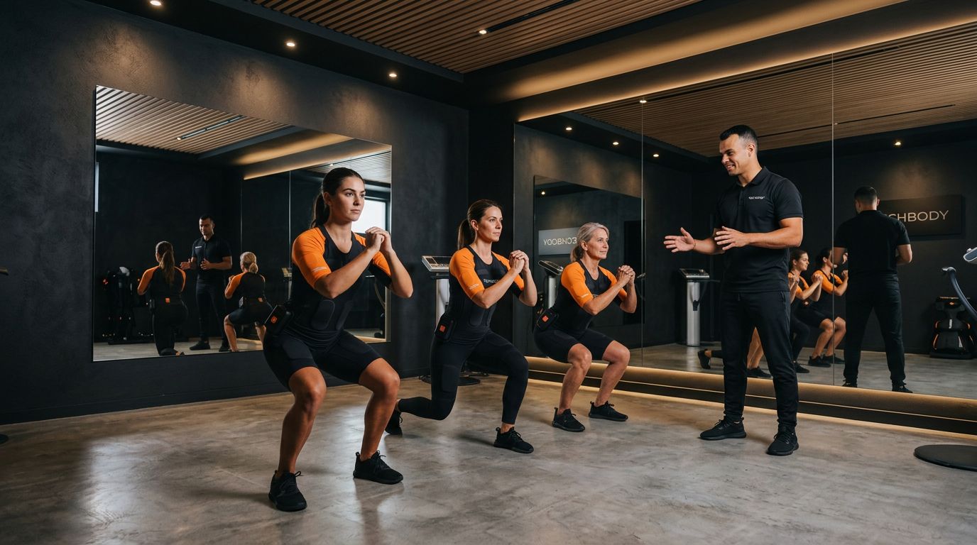 Treino em grupo TechBody com personal trainer
